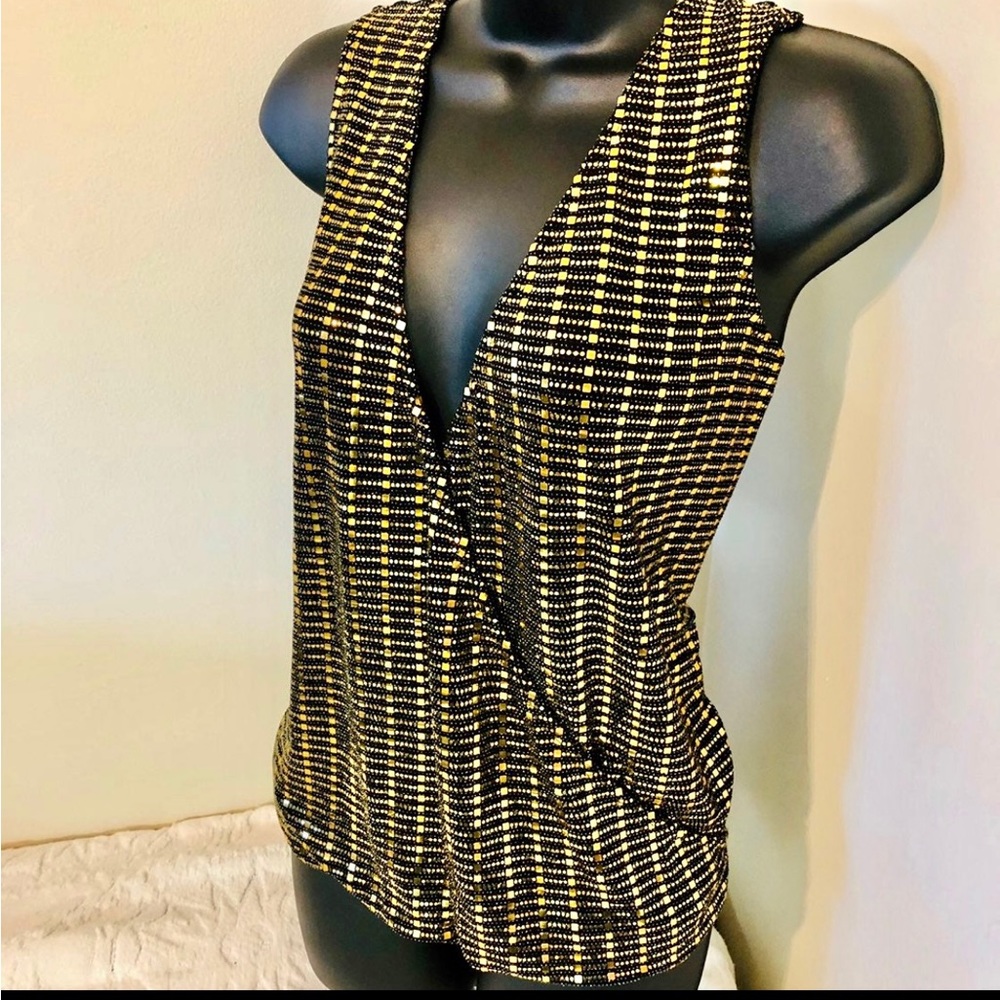 NWT Michael Kors Deep V- neck Blouse size S